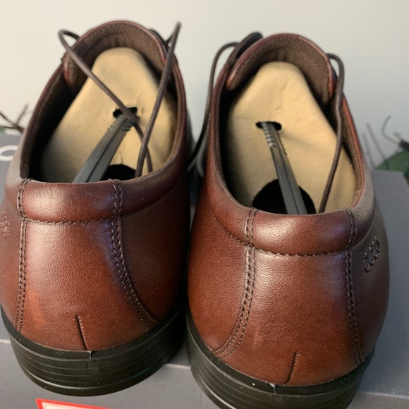 NEW Ecco Edinburgh lace brown leather dress shoes NIB lace up oxford sz 11-11.5 - Picture 6 of 10